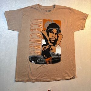 Men's Graphic Tee in Brown with Iconic Print